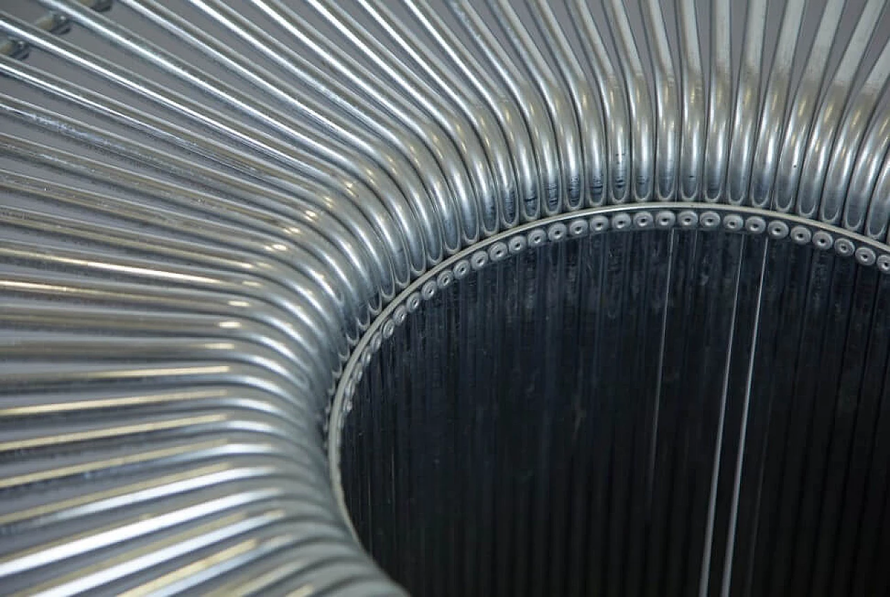 Table in glass and steel by Gastone Rinaldi for Rima, 70s 1261359