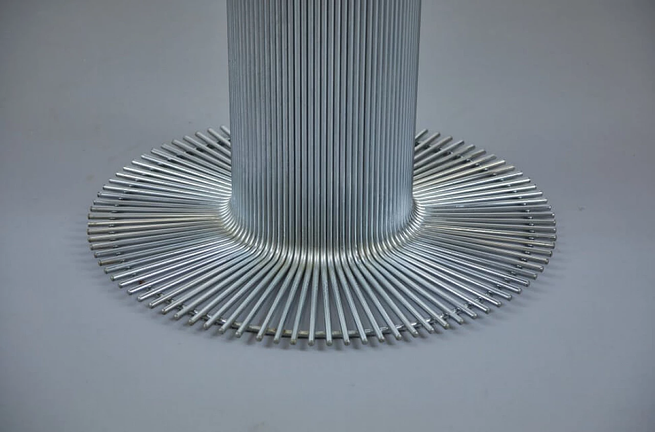 Table in glass and steel by Gastone Rinaldi for Rima, 70s 1261361