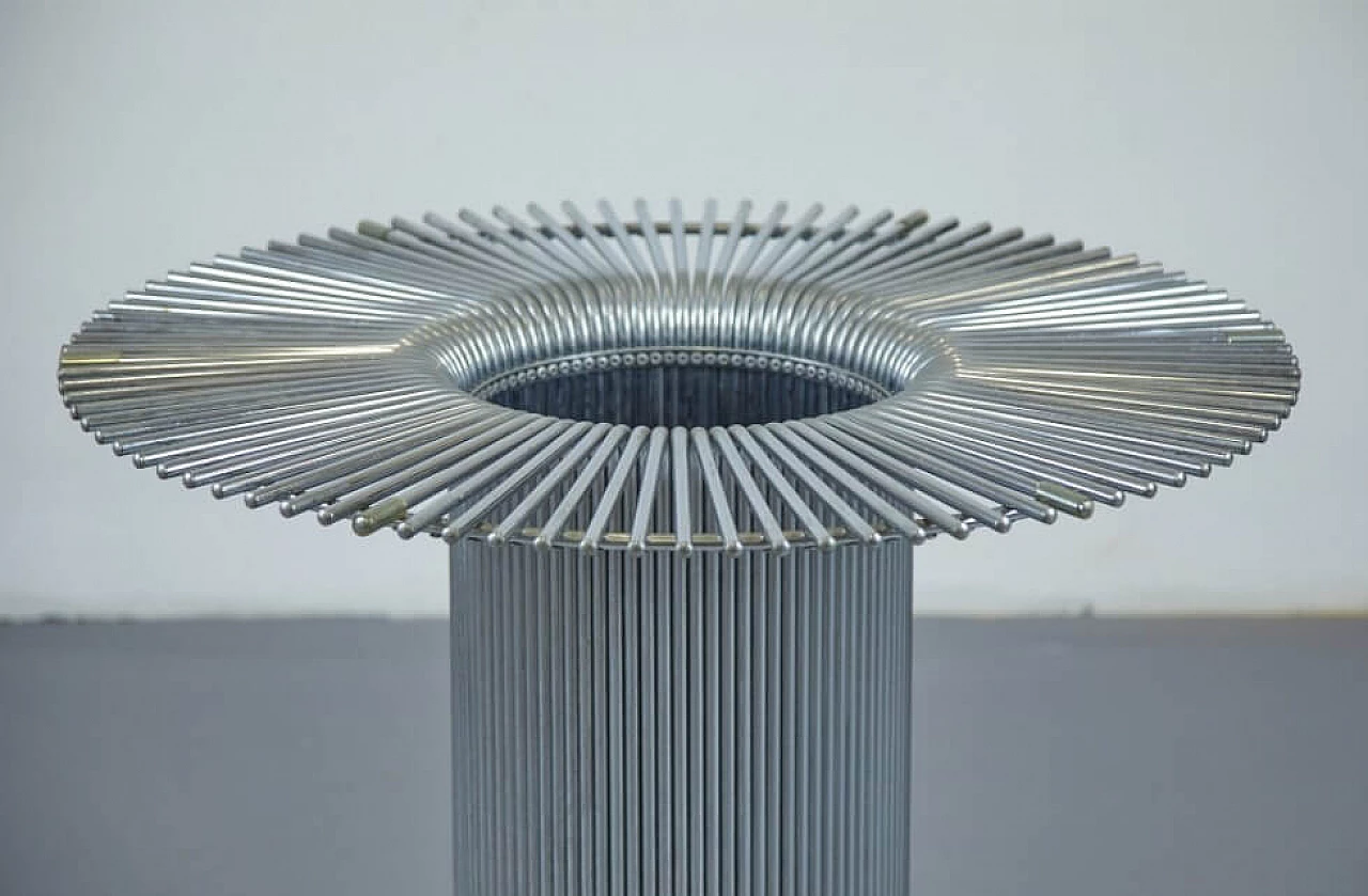 Table in glass and steel by Gastone Rinaldi for Rima, 70s 1261362