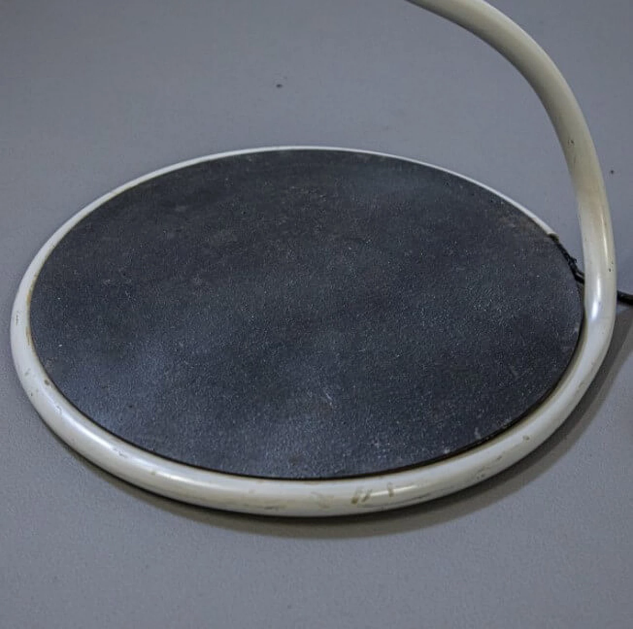 Floor lamp in the style of Reggiani in metal and blue Murano glass, 60s 1261587