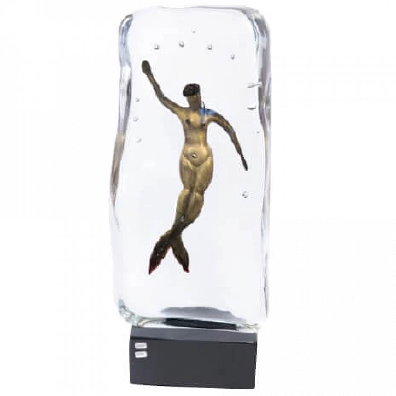 Scultura in vetro di Murano attribuita a Alfredo Barbini, anni '50 1261915