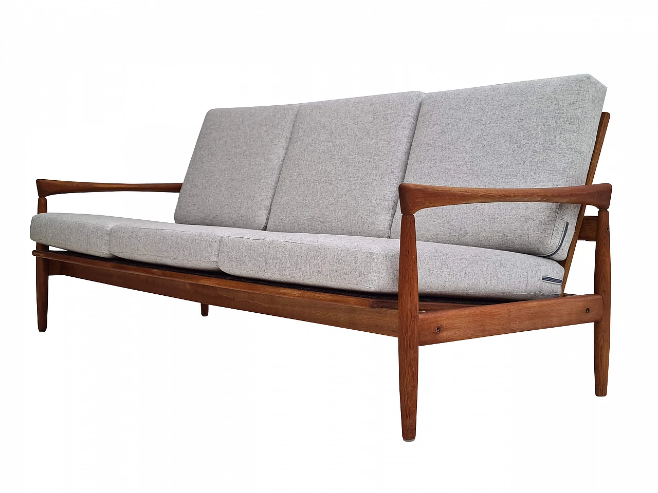 Danish 3 seater oak sofa, 1960s 1262009