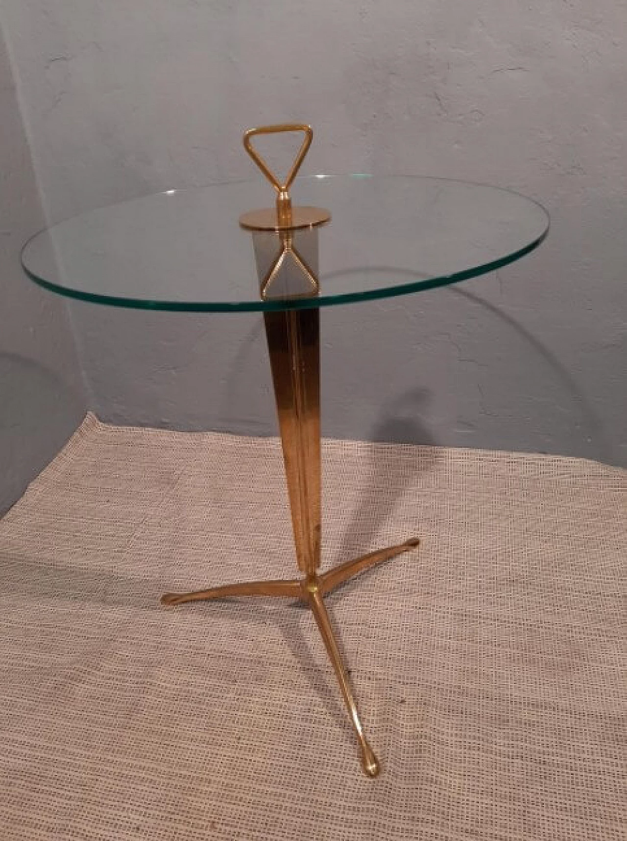 Coffee table in brass and glass, 2000 1262122