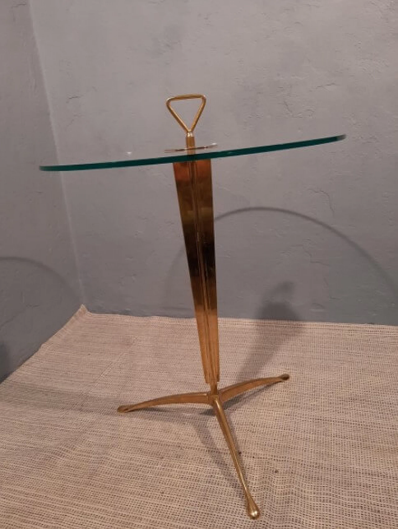 Coffee table in brass and glass, 2000 1262123