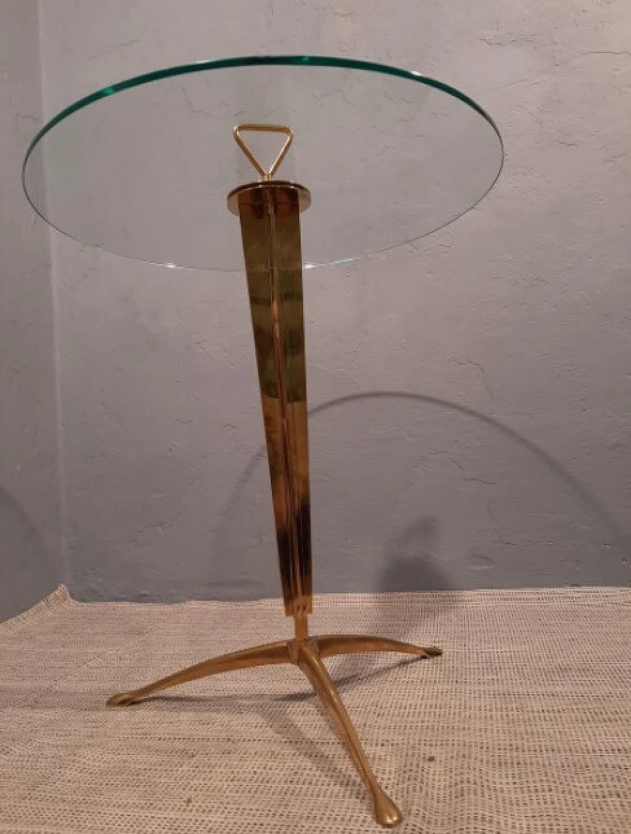 Coffee table in brass and glass, 2000 1262125