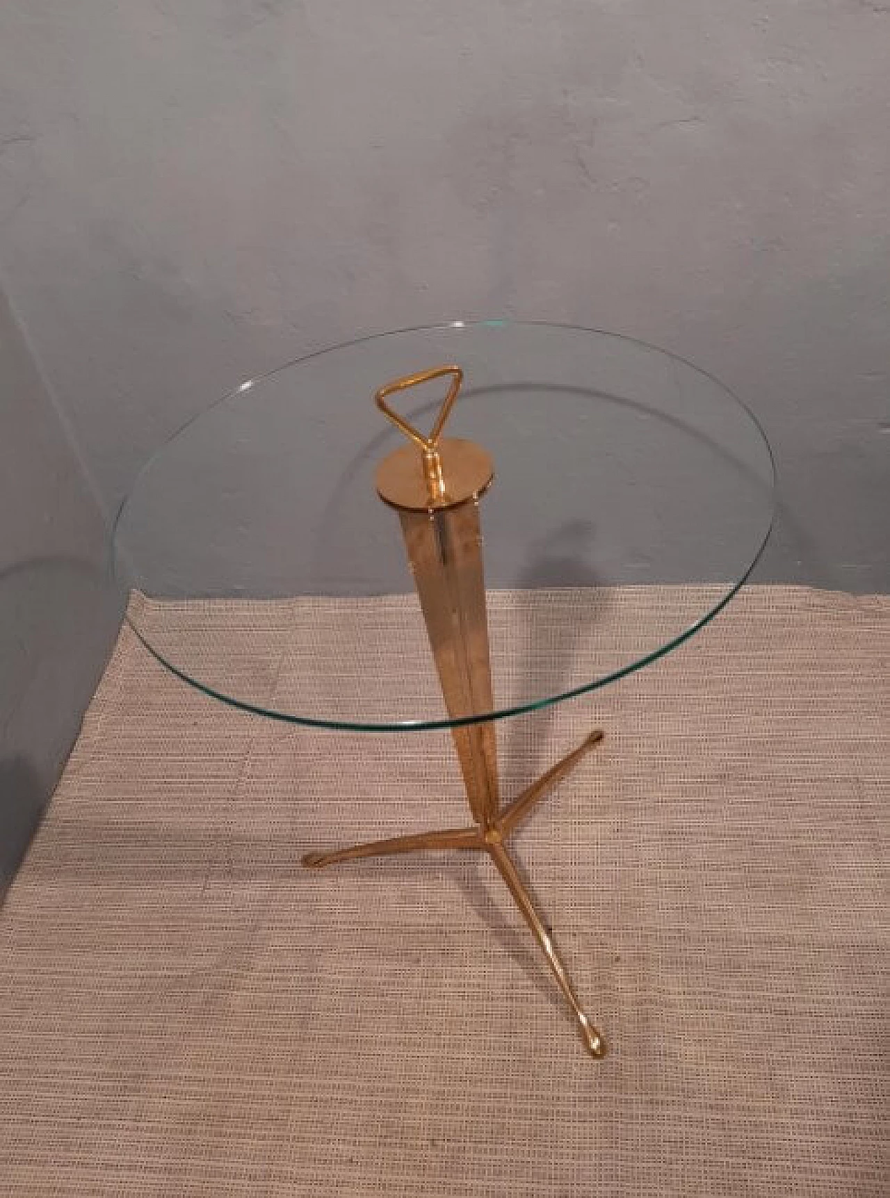 Coffee table in brass and glass, 2000 1262127