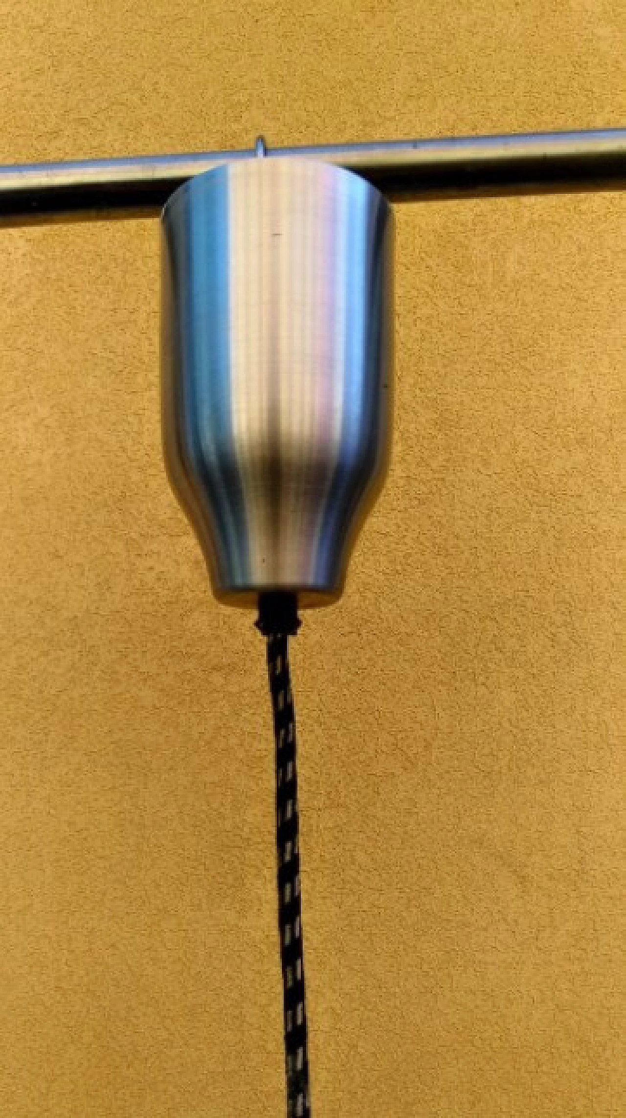 Lampada da soffitto in alluminio e ferro di Oscar Torlasco per Lumi, anni '60 1262164