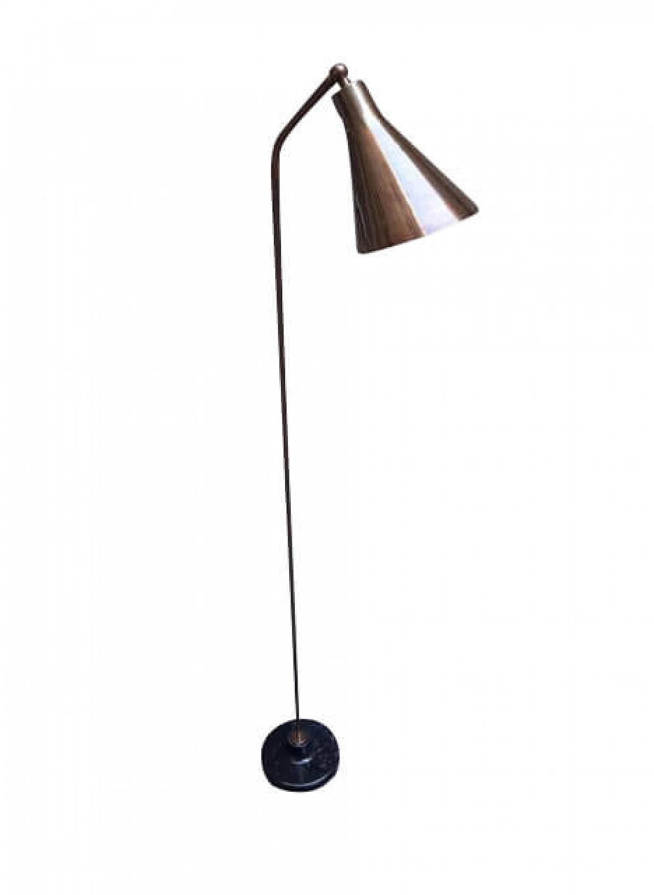 LTE3 floor lamp in burnished brass with marble base by Ignazio Gardella for Azucena, 2000 1262248