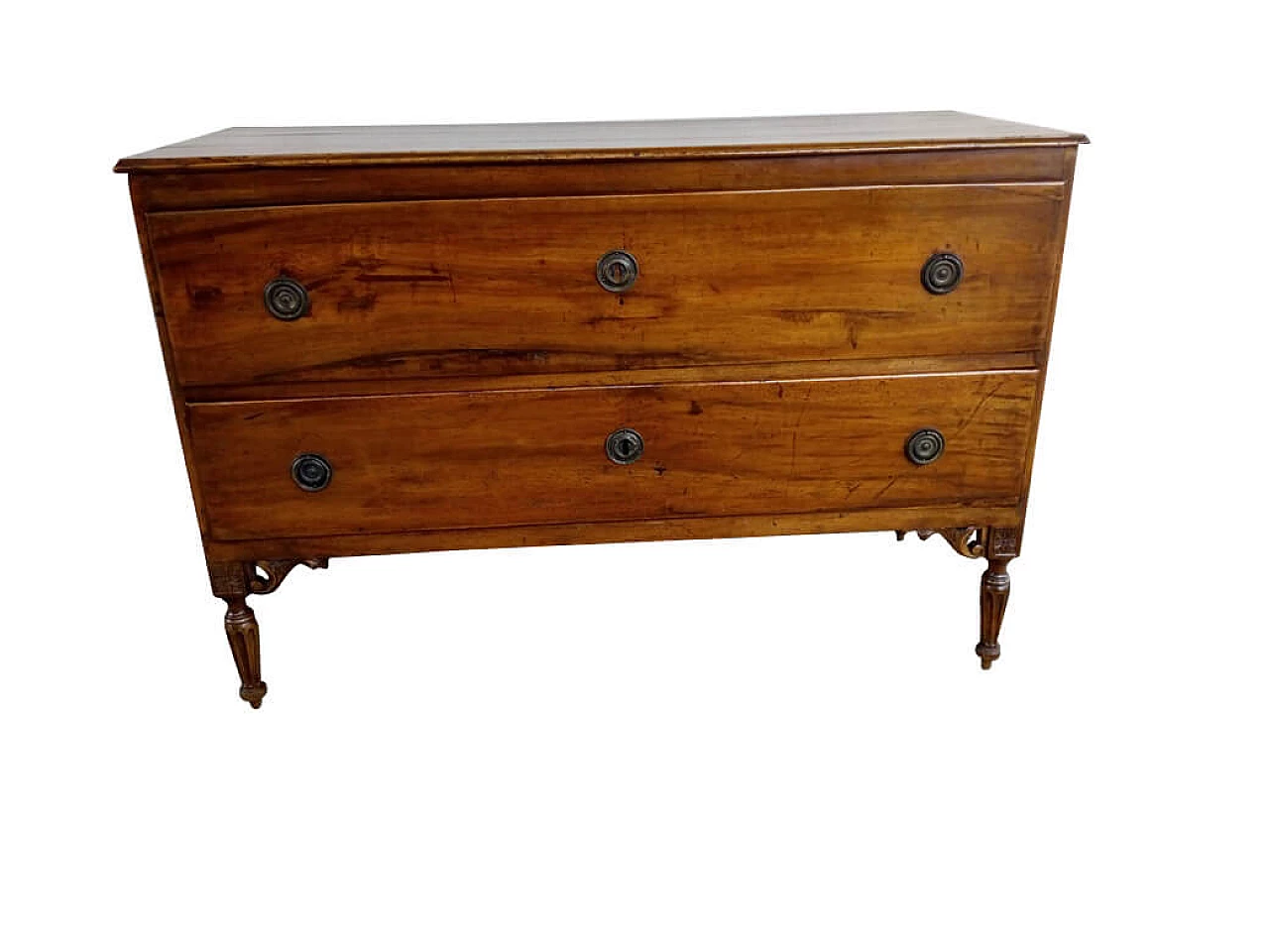 Two-drawer walnut chest of drawers, late 18th century 1262514