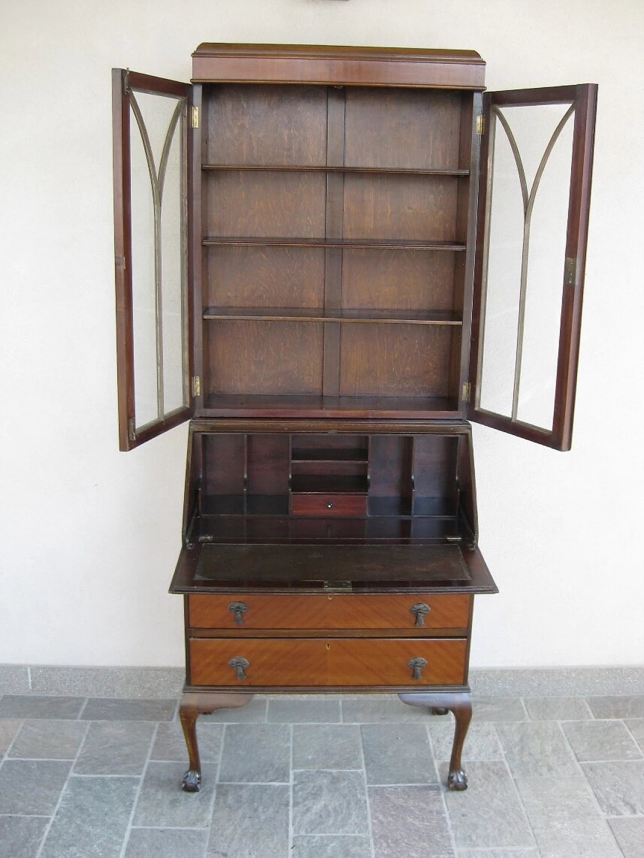 English mahogany bureau, late 19th century 1262538