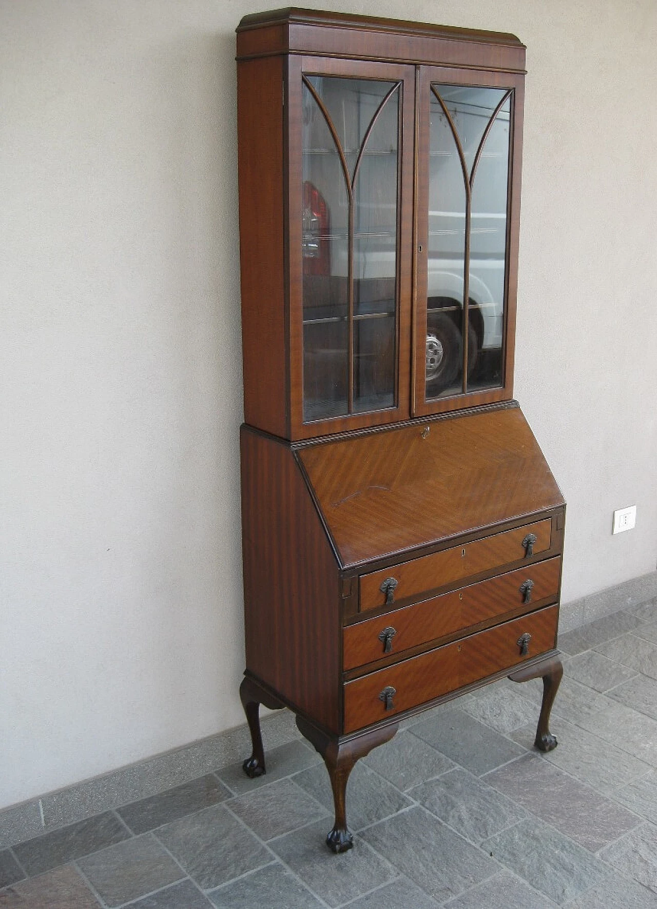 English mahogany bureau, late 19th century 1262542