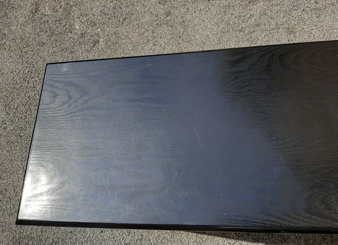 Coppia di cassettiere in legno ebanizzato e alluminio, anni '70 1263018