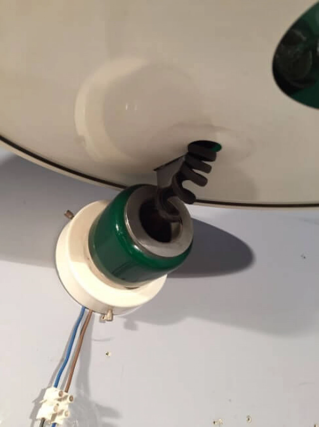 Ceiling lamp in brass and glass by Adam Tihany and Joseph Mancini for Foscarini, 80s 1263176