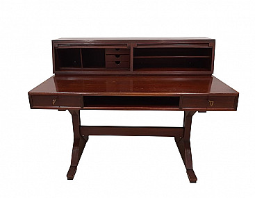 Desk in rosewood by Gianfranco Frattini for Bernini, 50s