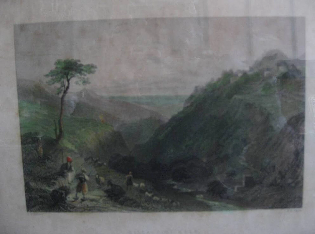 Village of Eden, coloured English print, 19th century 1263560