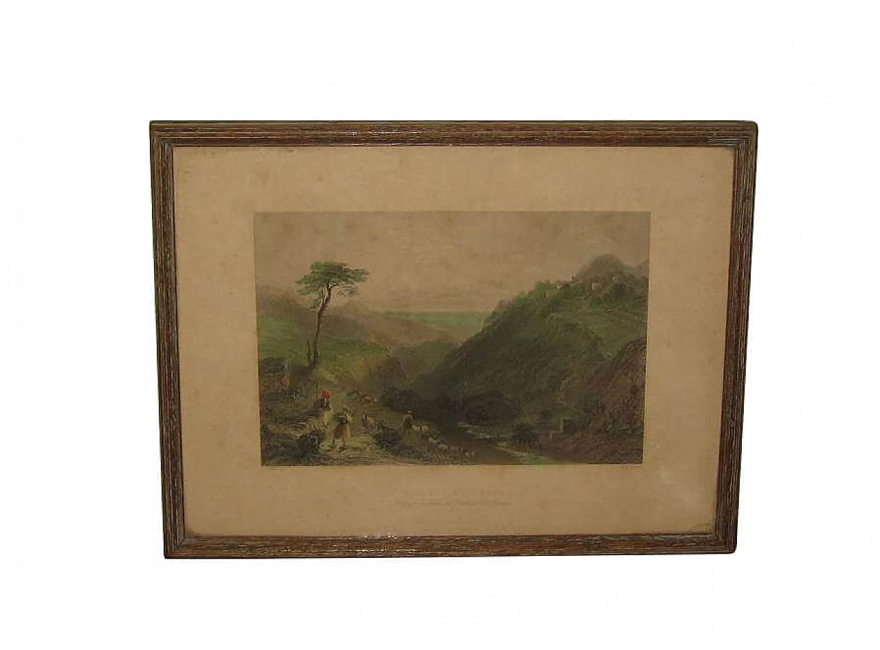 Village of Eden, coloured English print, 19th century 1263571