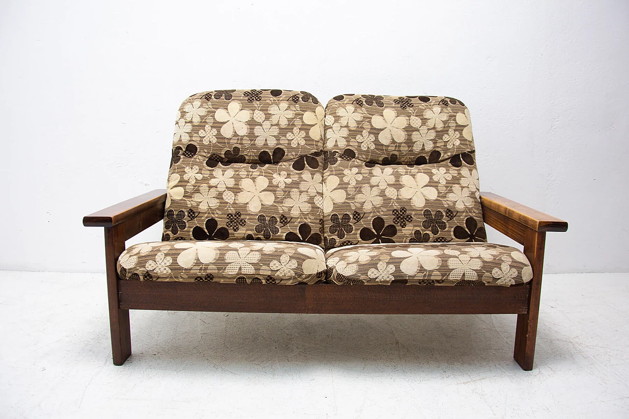 Scandinavian-style beech sofa, 80s 1263729