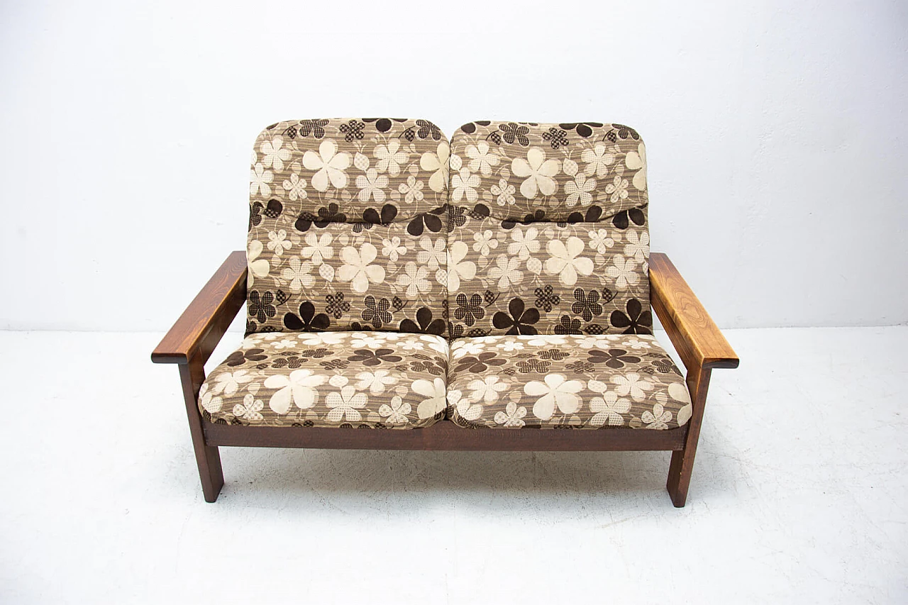 Scandinavian-style beech sofa, 80s 1263730