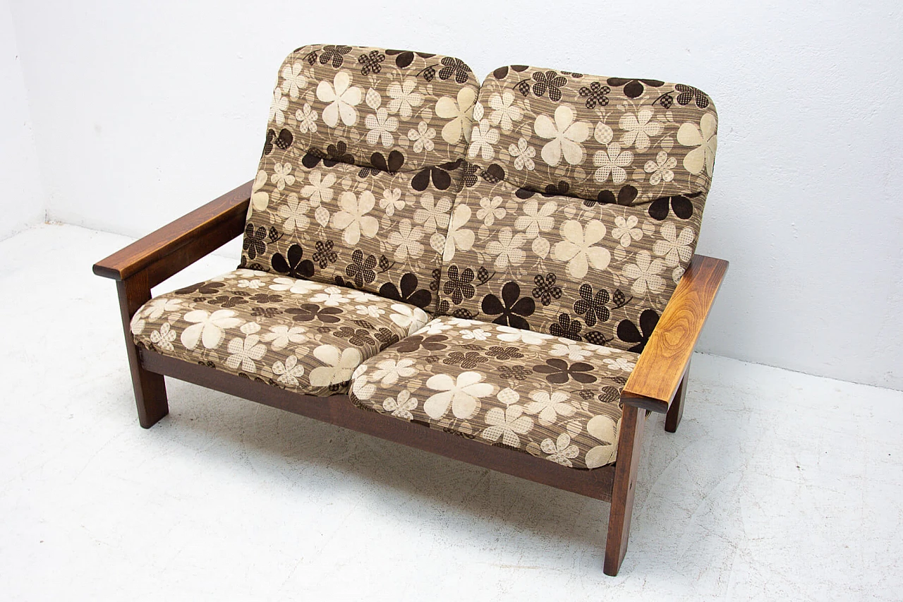 Scandinavian-style beech sofa, 80s 1263731