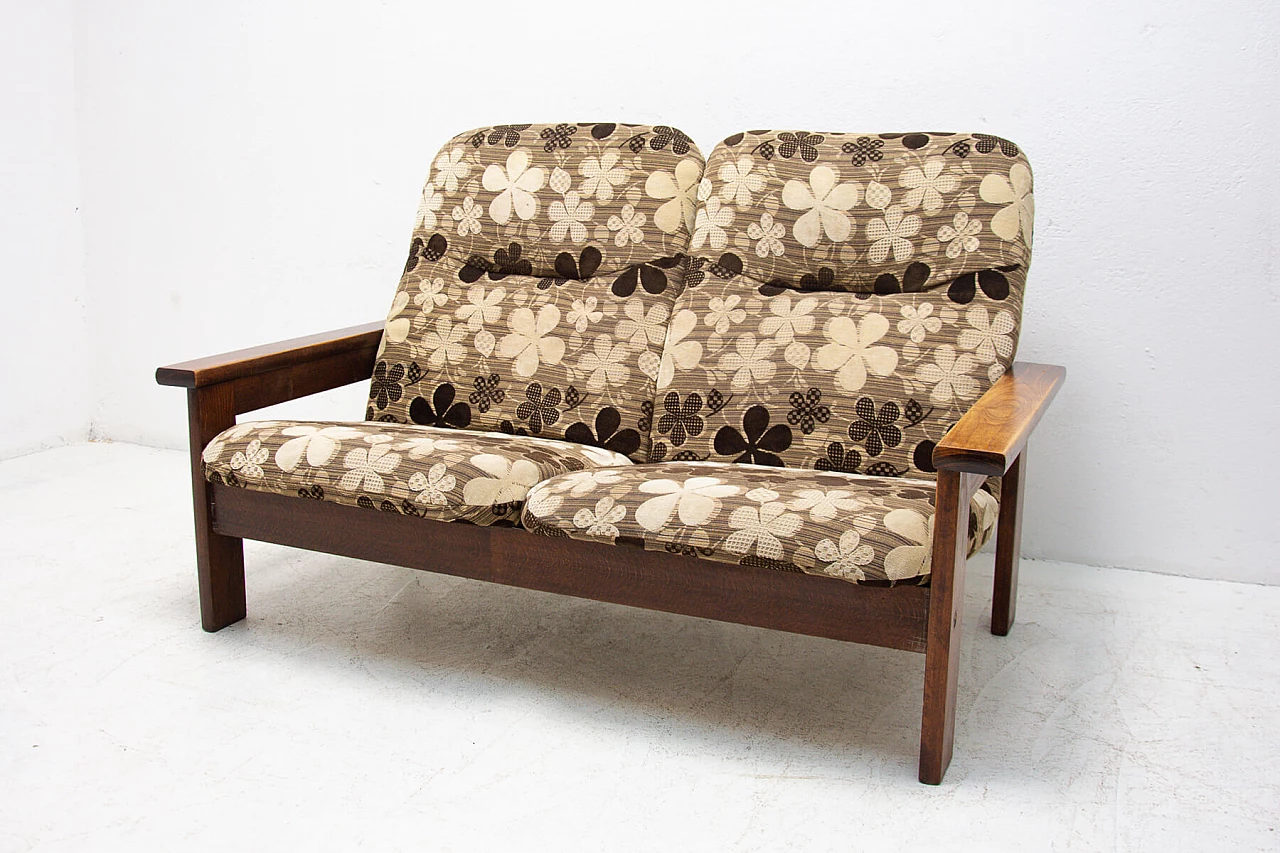 Scandinavian-style beech sofa, 80s 1263732