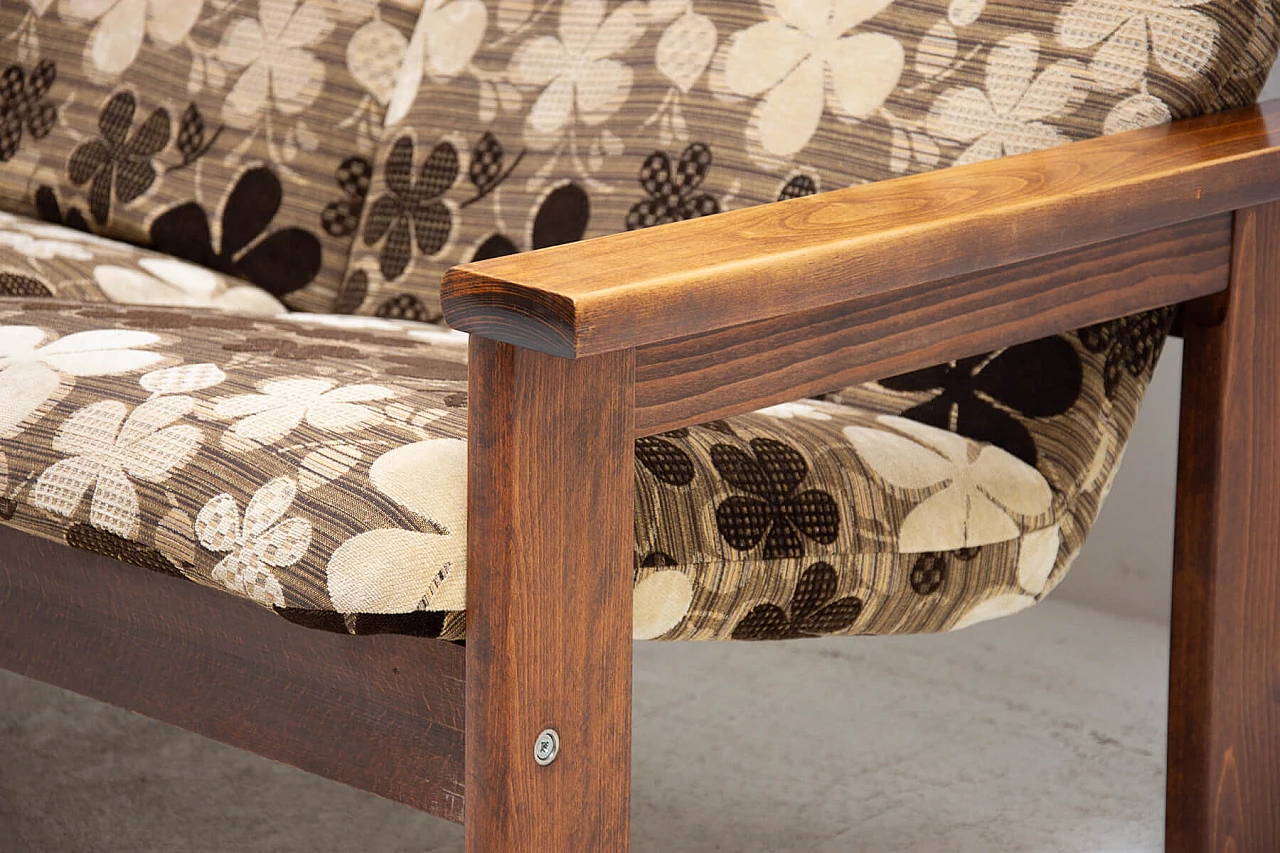 Scandinavian-style beech sofa, 80s 1263735