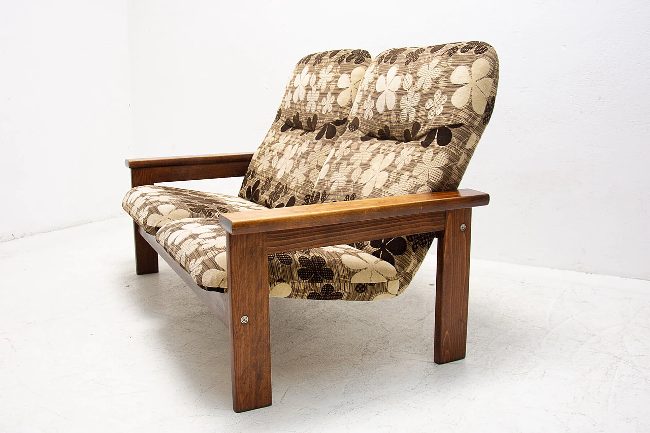 Scandinavian-style beech sofa, 80s 1263737