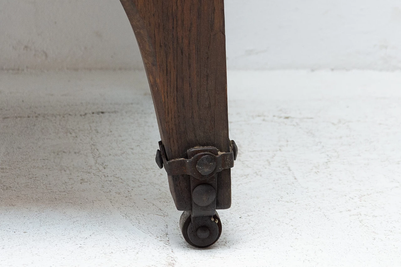 Throne chair on wheels in medieval revival style, late 19th century 1263779