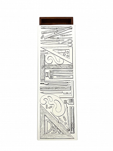 Riga and Squadra cigar box by Piero Fornasetti for Atelier Fornasetti