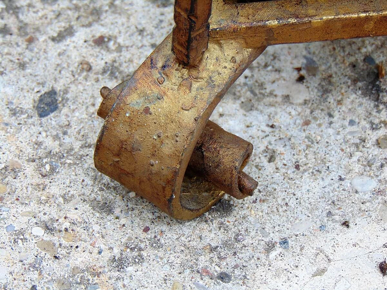 Wrought iron umbrella stand by Pier Luigi Colli, 50s 1263919