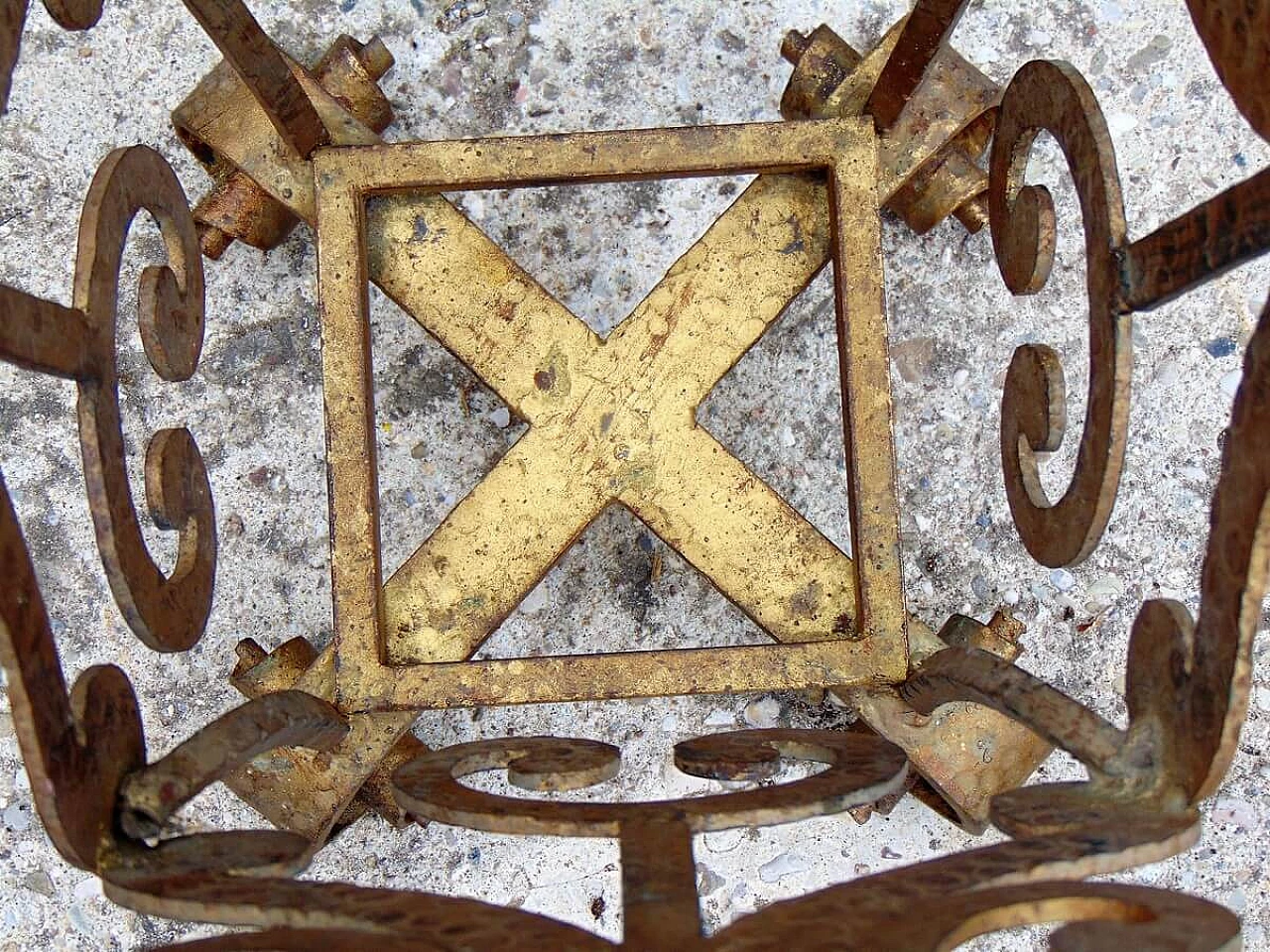 Wrought iron umbrella stand by Pier Luigi Colli, 50s 1263922