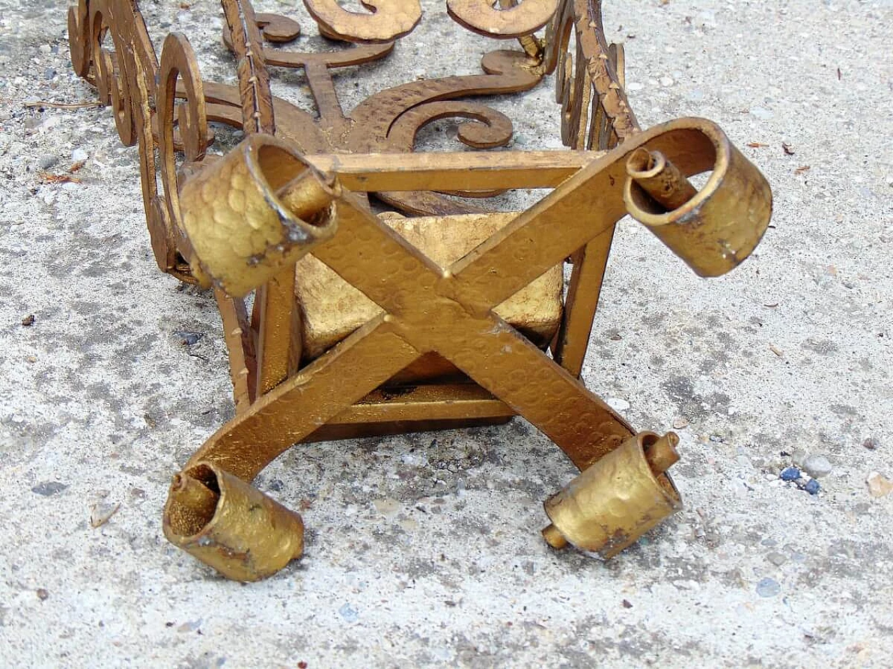 Wrought iron umbrella stand by Pier Luigi Colli, 50s 1263923