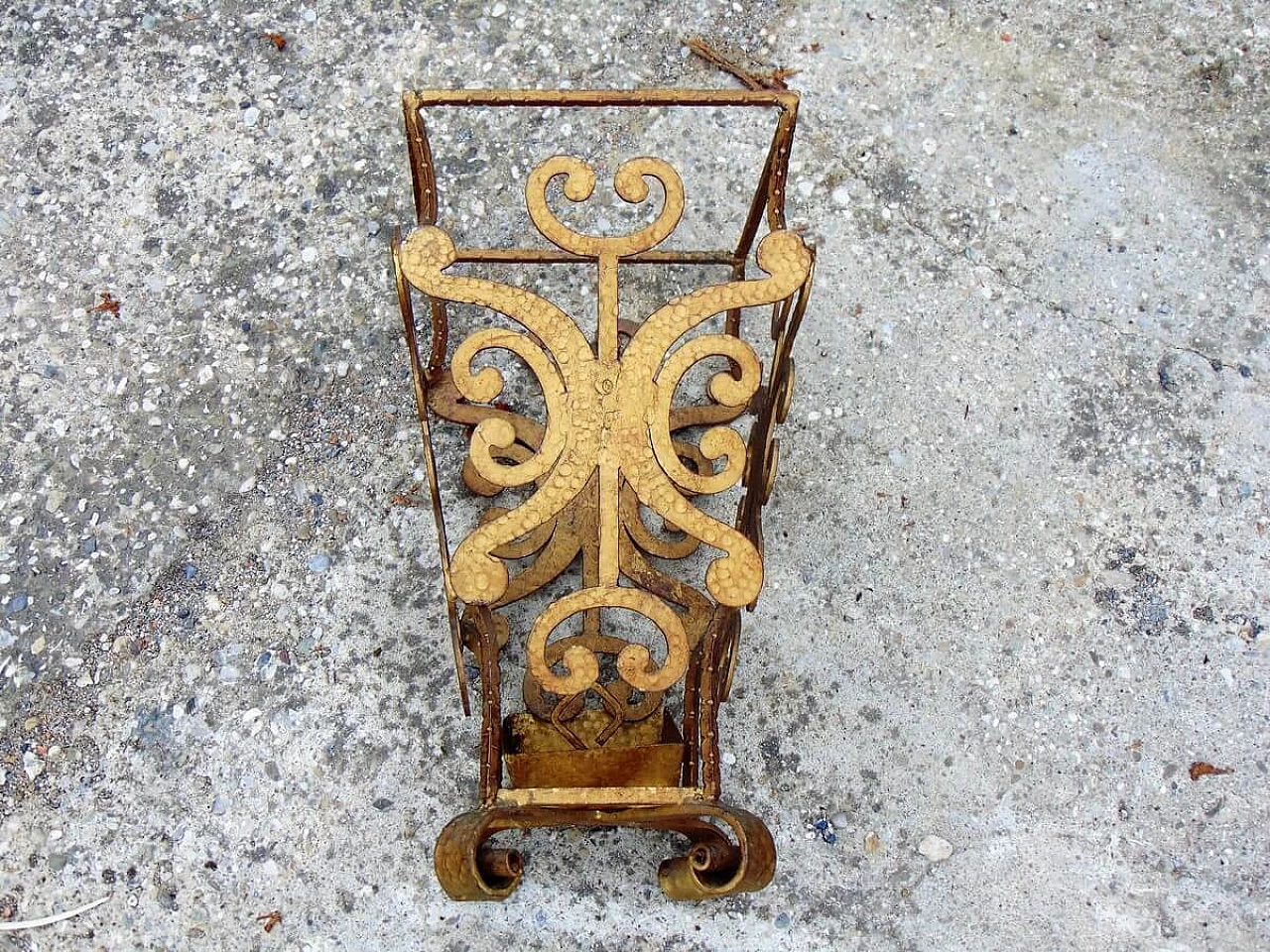 Wrought iron umbrella stand by Pier Luigi Colli, 50s 1263924