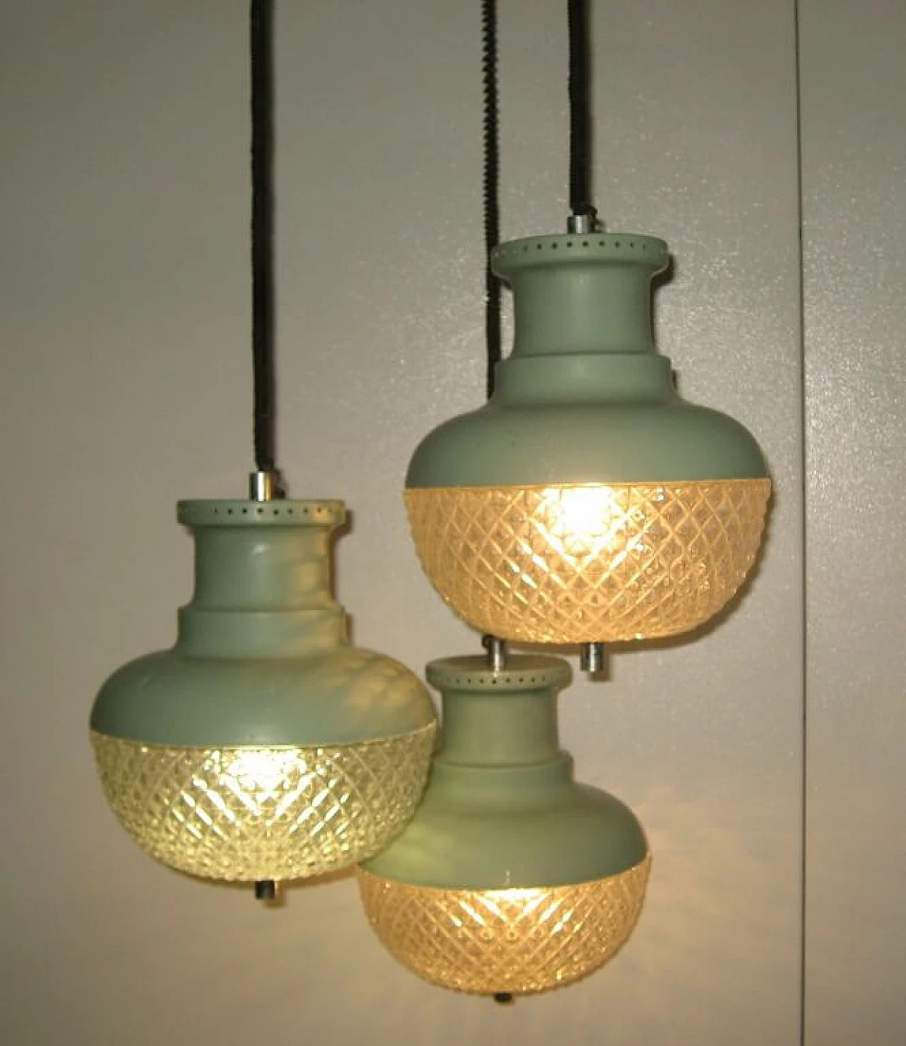 3-light pendant lamp, 70s 1264025