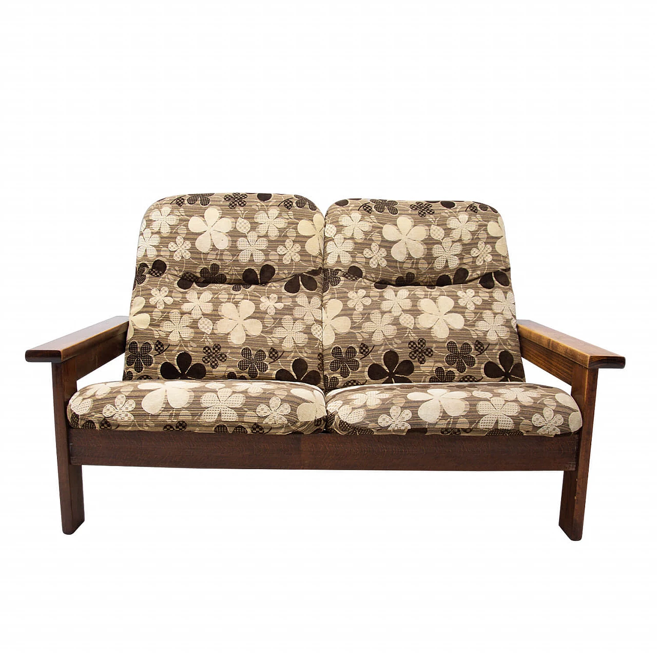 Scandinavian-style beech sofa, 80s 1264042
