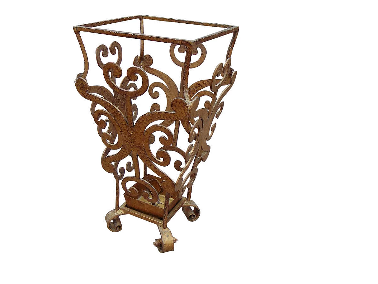 Wrought iron umbrella stand by Pier Luigi Colli, 50s 1264140