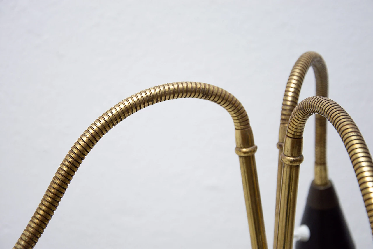 Lampada da terra regolabile a 3 luci, anni '60 1264441