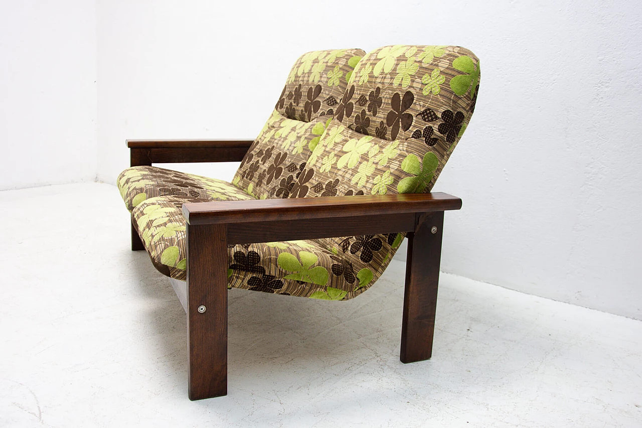 Divano a 2 posti e poltrona in stile scandinavo, anni '80 1264466