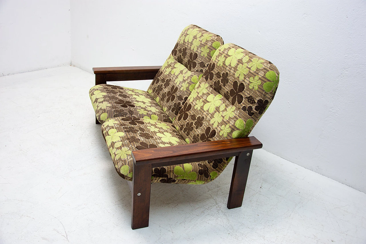 Divano a 2 posti e poltrona in stile scandinavo, anni '80 1264467