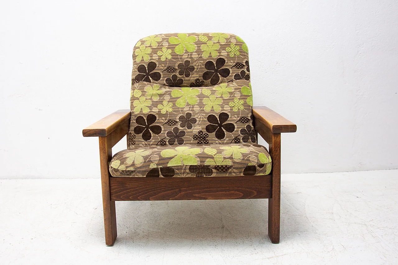 Divano a 2 posti e poltrona in stile scandinavo, anni '80 1264468