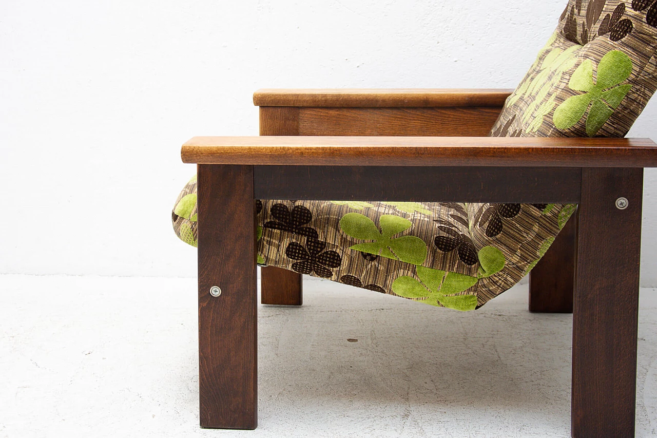 Divano a 2 posti e poltrona in stile scandinavo, anni '80 1264476