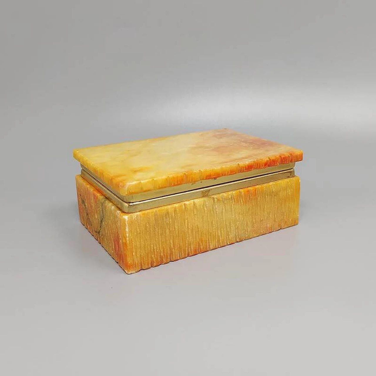 Salmon-coloured alabaster smoking set by Romano Bianchi, 60s 1264909