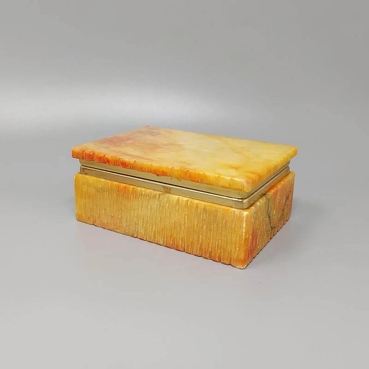 Salmon-coloured alabaster smoking set by Romano Bianchi, 60s 1264910