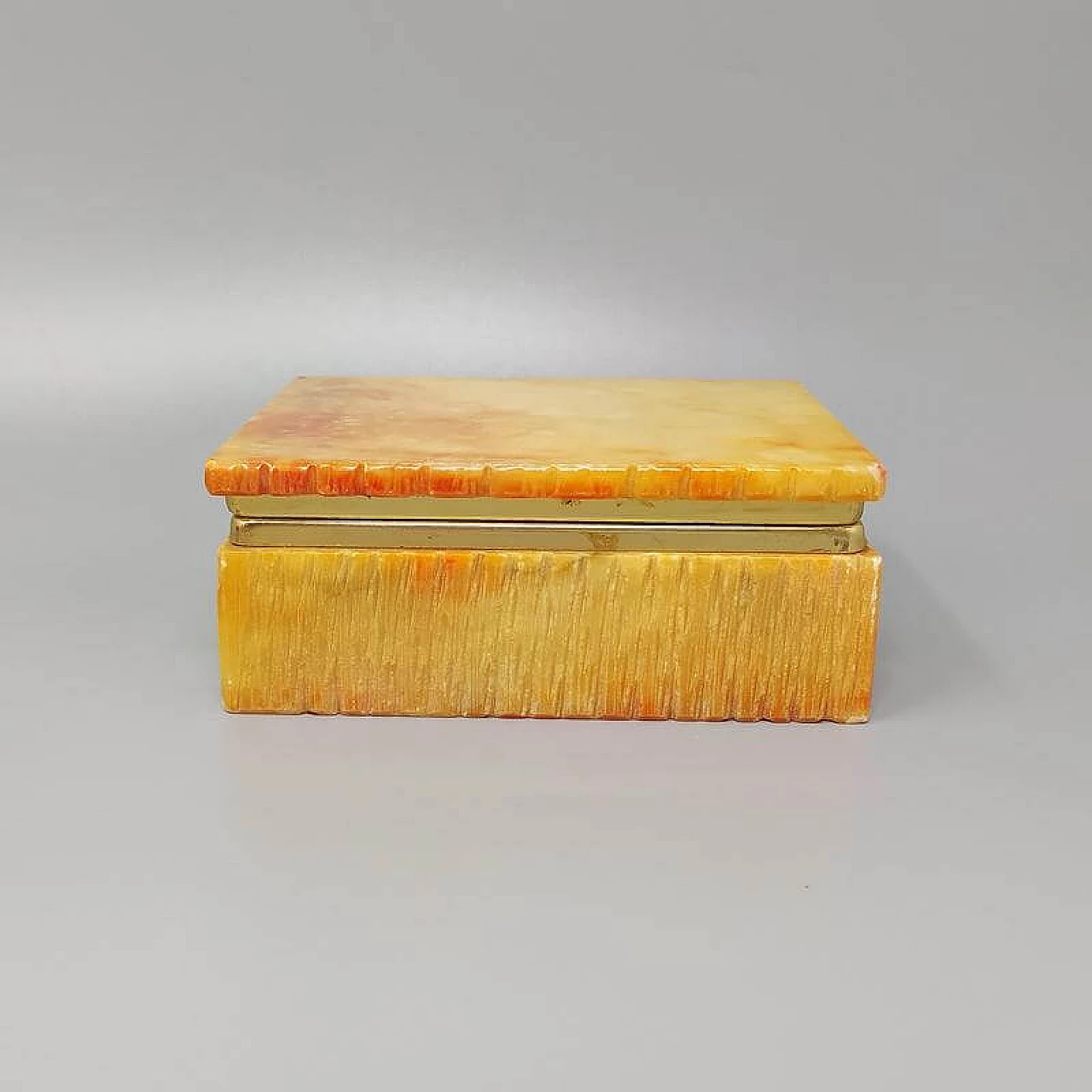 Salmon-coloured alabaster smoking set by Romano Bianchi, 60s 1264913