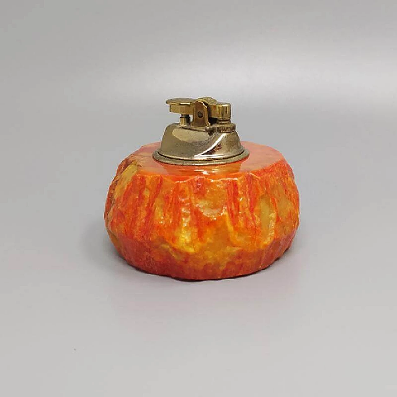 Salmon-coloured alabaster smoking set by Romano Bianchi, 60s 1264914