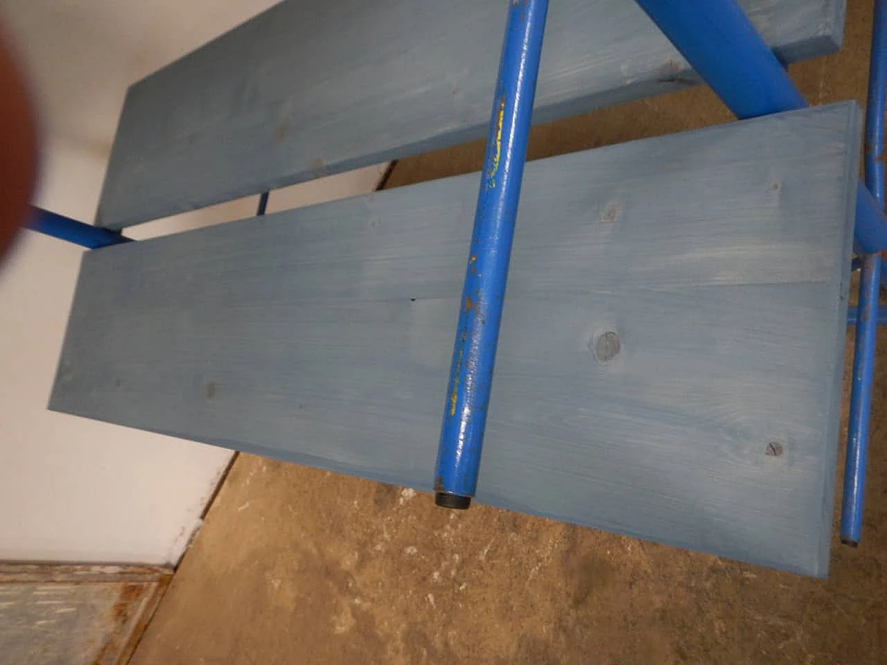 Carrello con piani in abete regolabili, anni '70 1264943