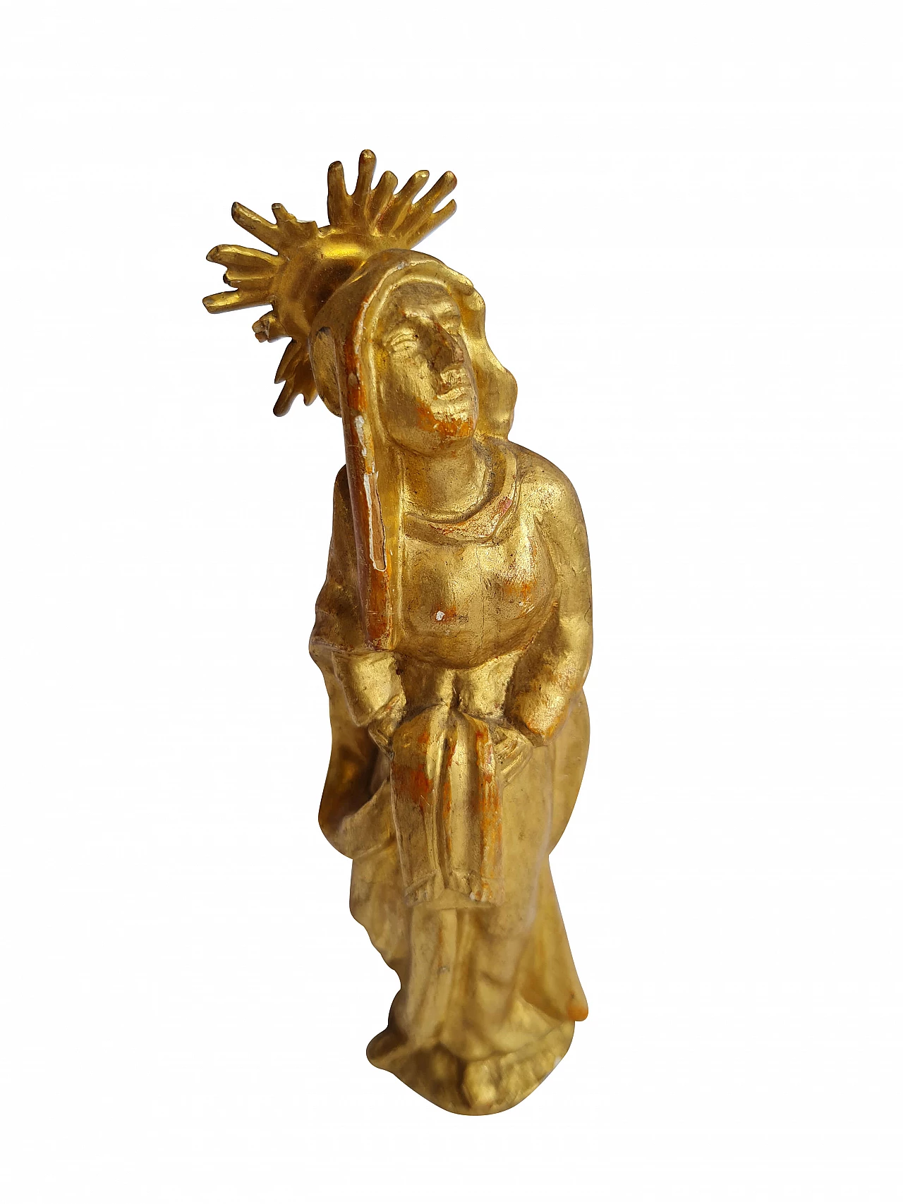 Madonna Addolorata, wooden statuette in gold leaf, 18th century 1265145