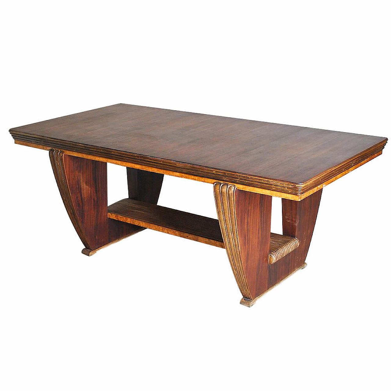 Art Deco table in walnut, 40s 1265386