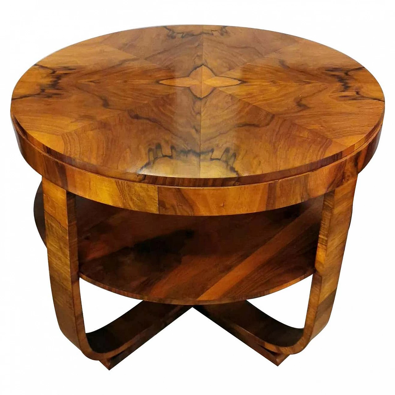 Tavolino Art Deco in noce, anni '30 1265709