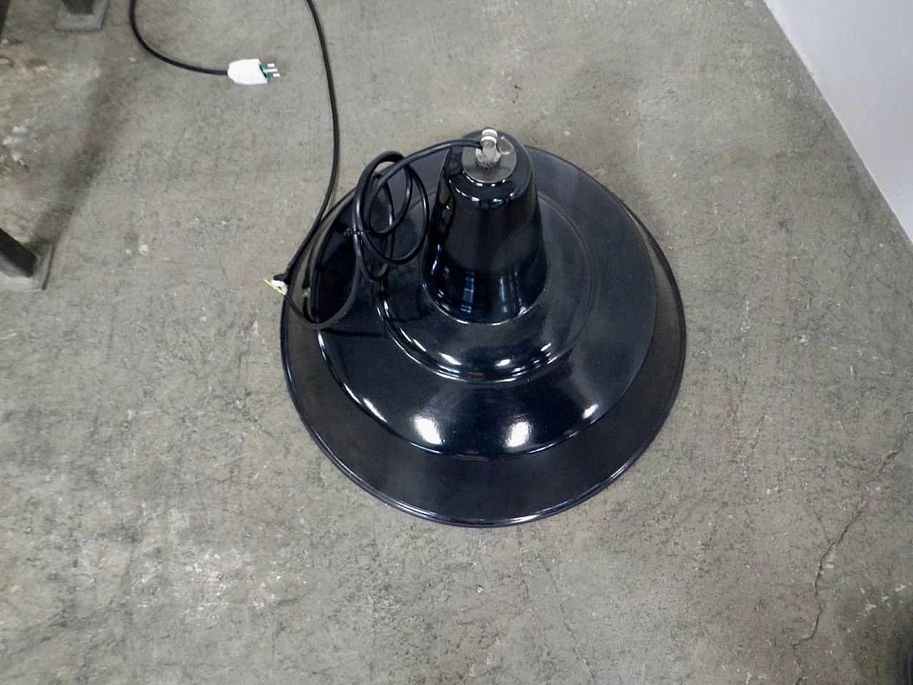 Ceramic and metal industrial lamp, 60s 1267035