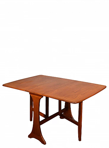 Drop leaf table in teak and afrormosia by G Plan, 60s